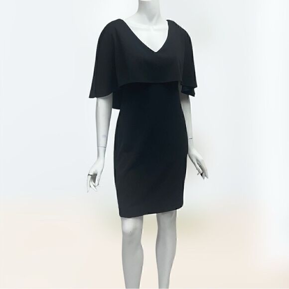 Badgley Mischka for La tote Cape Dress - Picture 1 of 6